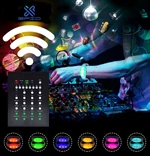 Sound Activated Flashing LED Wristband for Events Rave Party Silicone LED Bracelet for Festival by Voice Control