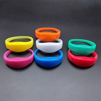 Sound Activated Flashing LED Wristband for Events Rave Party Silicone LED Bracelet for Festival by Voice Control