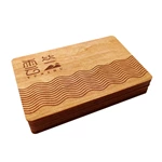 Programmable bamboo wood business Cards RFID ISO14443A Smart NTAG213/216 NFC wooden hotel key card