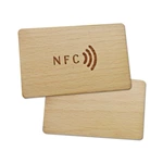 Programmable bamboo wood business Cards RFID ISO14443A Smart NTAG213/216 NFC wooden hotel key card