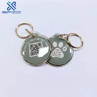 13.56MHz NFC Pet ID Tag QR Code RFID Pet Tracking Tag Electronic Dog Collar