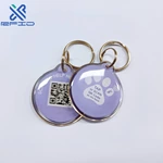 13.56MHz NFC Pet ID Tag QR Code RFID Pet Tracking Tag Electronic Dog Collar