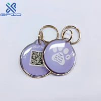 13.56MHz NFC Pet ID Tag QR Code RFID Pet Tracking Tag Electronic Dog Collar