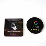 Custom Logo Printing 13.56MHz Plastic Programmable RFID Contactless Google Review NFC business review Card