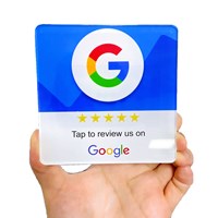 Custom Logo Printing 13.56MHz Plastic Programmable RFID Contactless Google Review NFC business review Card