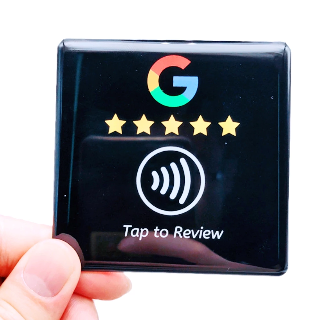 Custom Logo Printing 13.56MHz Plastic Programmable RFID Contactless Google Review NFC business review Card