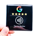 Custom Logo Printing 13.56MHz Plastic Programmable RFID Contactless Google Review NFC business review Card