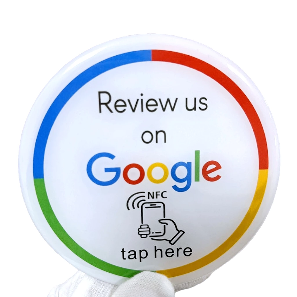 Custom Logo Printing 13.56MHz Plastic Programmable RFID Contactless Google Review NFC business review Card