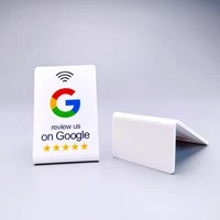 Table Menu Tent Restaurant Menu Card Holder stand with NFC Chip