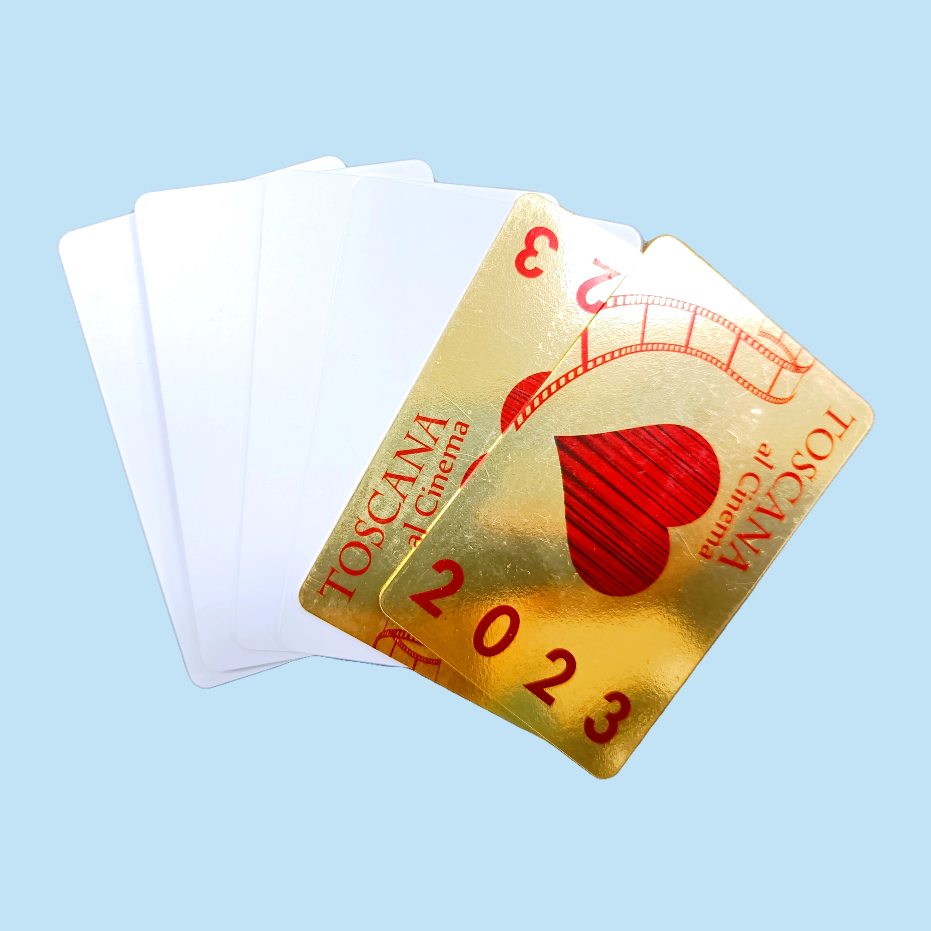 High Quality Printable CR80 Laminated holographic edge Sublimation Plastic White Id Business gold edge Blank PVC Card