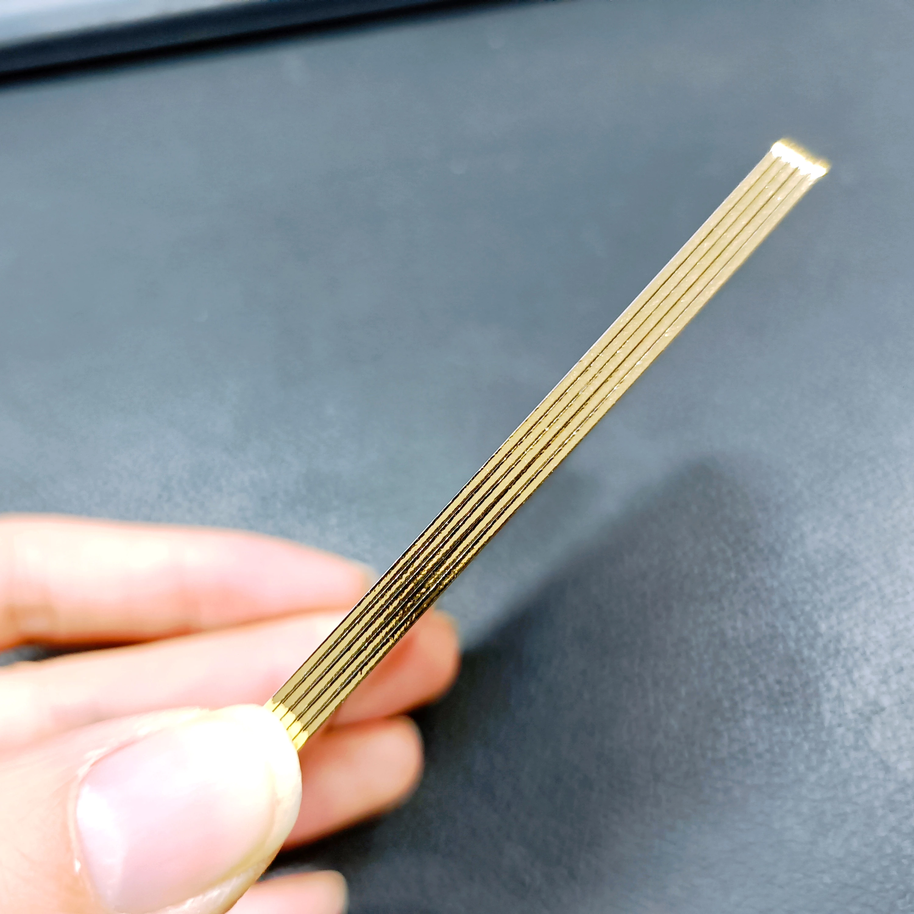 High Quality Printable CR80 Laminated holographic edge Sublimation Plastic White Id Business gold edge Blank PVC Card