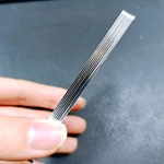 High Quality Printable CR80 Laminated holographic edge Sublimation Plastic White Id Business gold edge Blank PVC Card