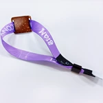 RFID Customized LOGO Coconut Shell Waterproof Fabric Nfc Rfid Bracelet Wristband For Event