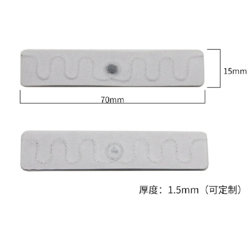 laundry clothes tagging 865-867 mhz uhf white fabric rfid laundry tags for Clothes Management