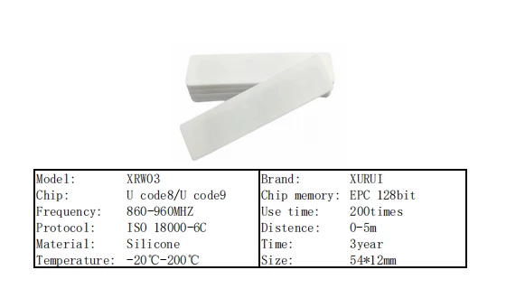 New design silicone laundry rfid tag UHF 860-960mhz rfid waterproof laundry tag EPC gen2 for washing system