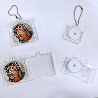 Portable Keychain Rfid Tags CD-R NFC Smini Album Music CD Jewel Box Album Photo Display Box Mini Music Album Case