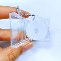 Portable Keychain Rfid Tags CD-R NFC Smini Album Music CD Jewel Box Album Photo Display Box Mini Music Album Case