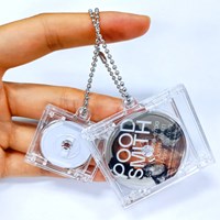 Portable Keychain Rfid Tags CD-R NFC Smini Album Music CD Jewel Box Album Photo Display Box Mini Music Album Case